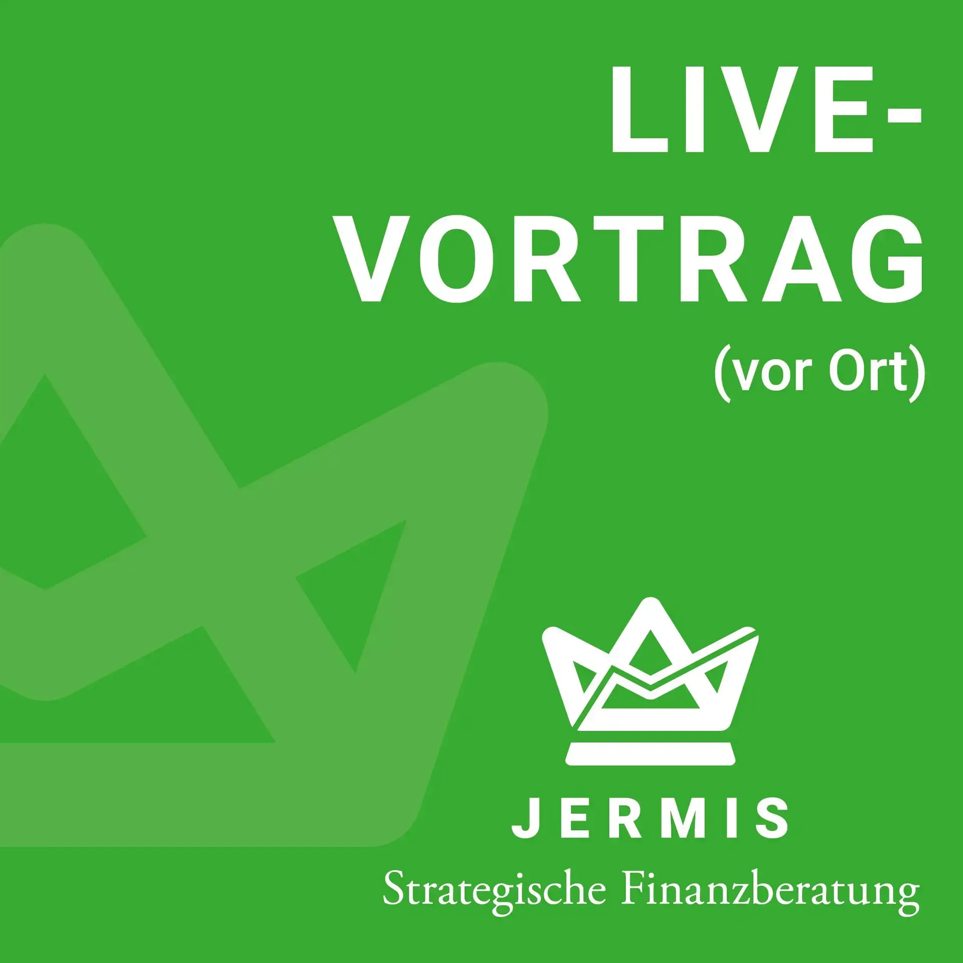 Live-Vortrag Jermis Strategische Finanzberatung